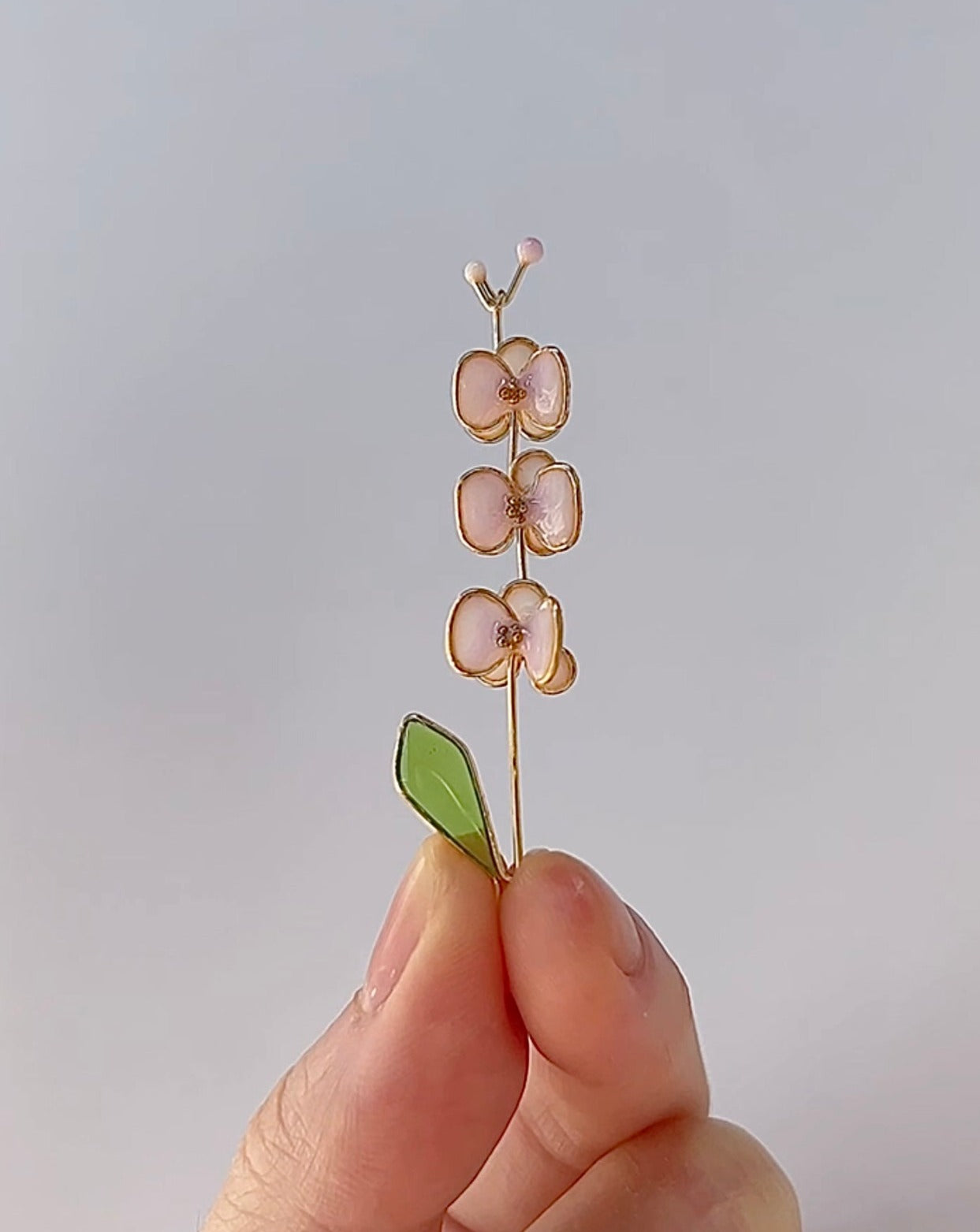 Preorder|  Color-changing Orchid Earrings