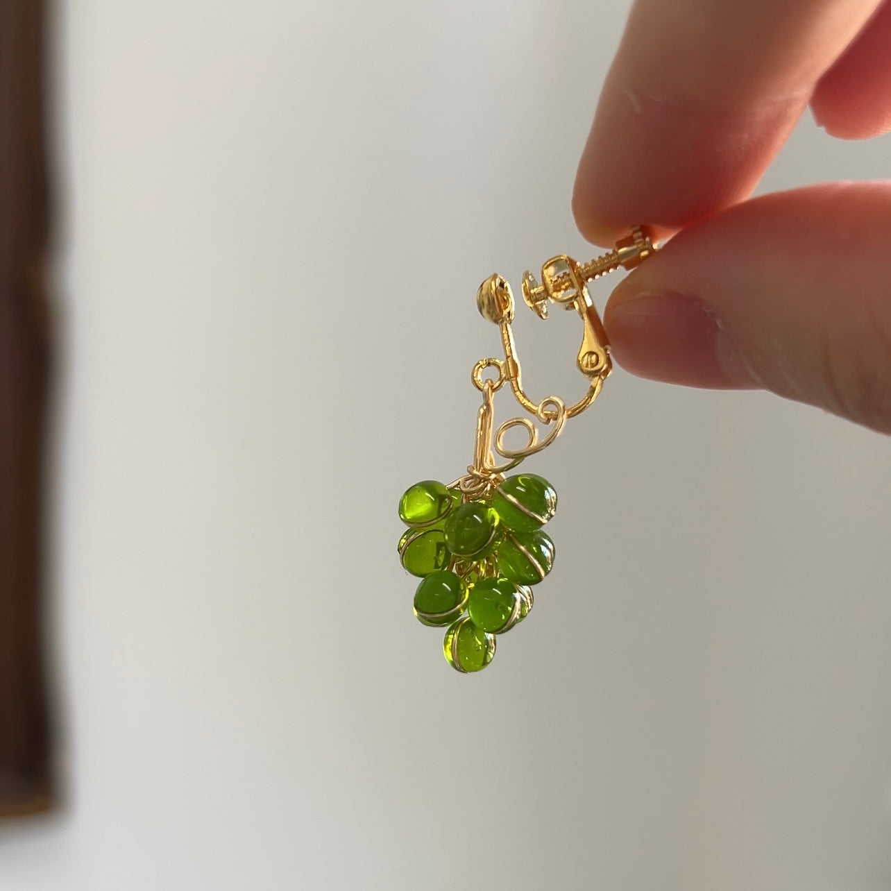 Preorder | Green and Purple Grape Earrings