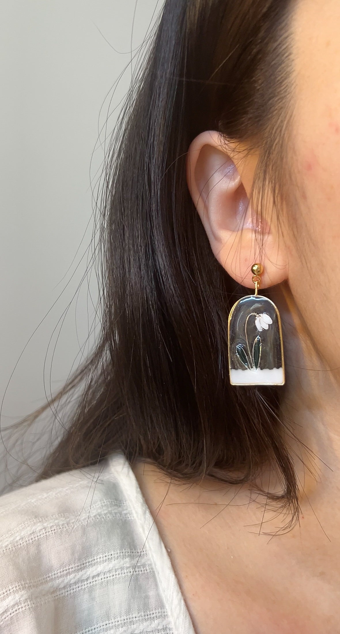 Preorder | Snowdrop Arch Earrings