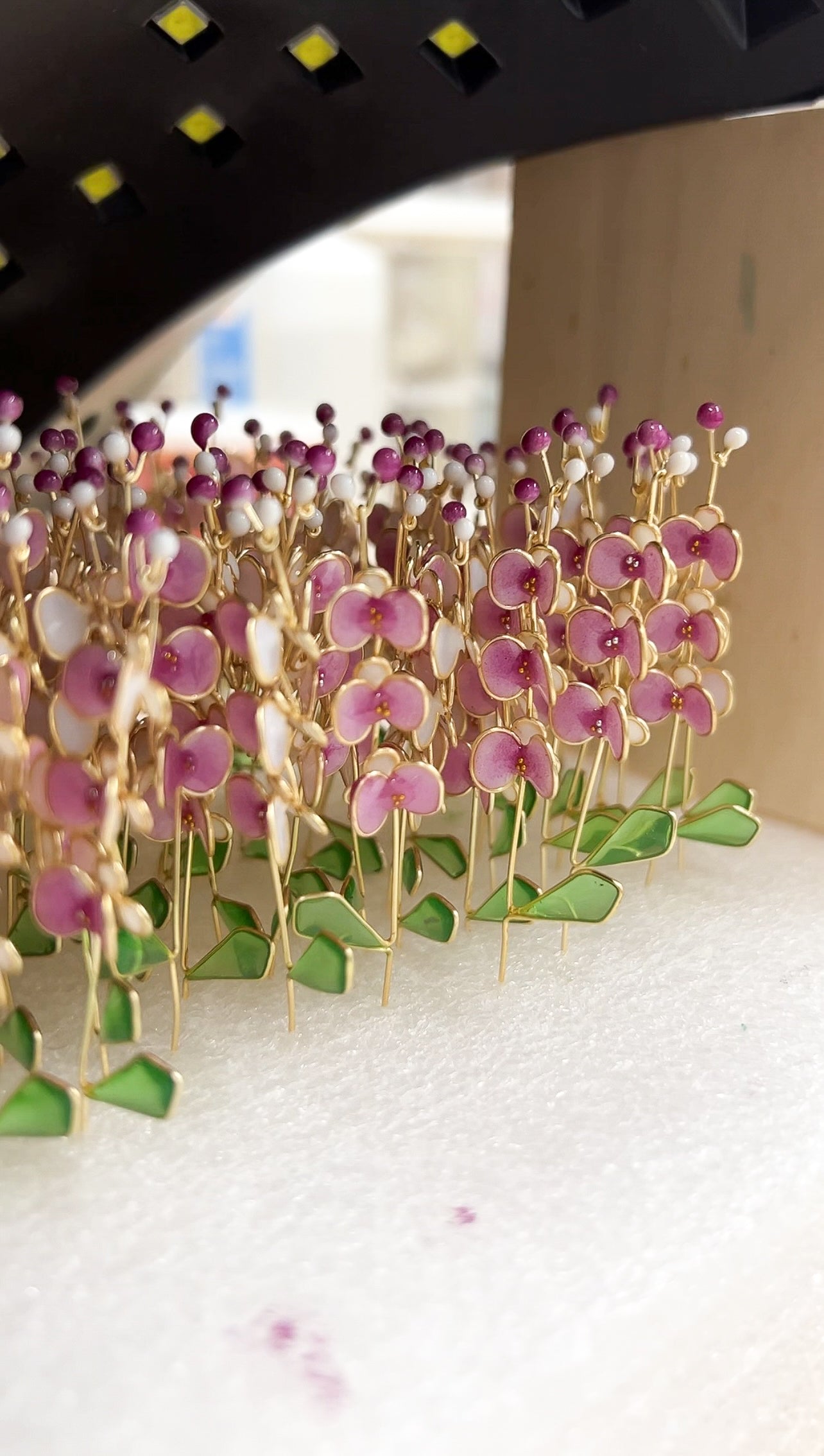 Orchid Earrings | Color-changing