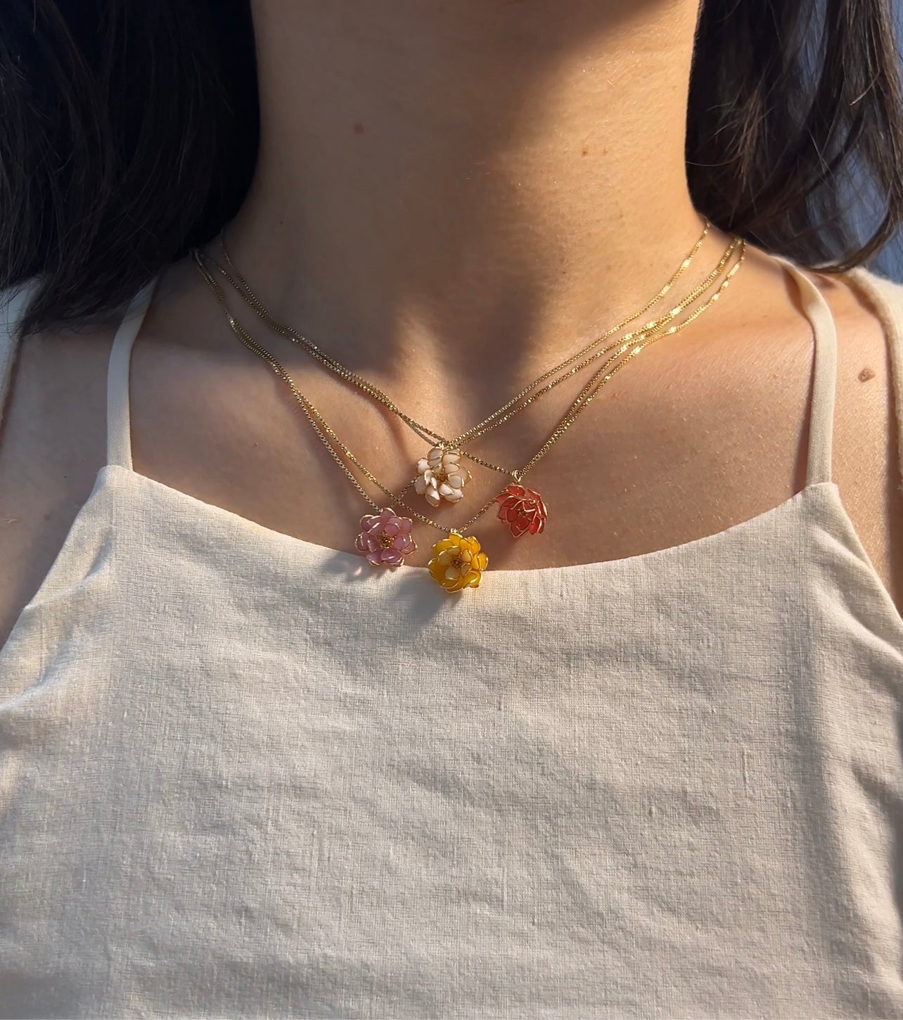 Preorder | Lotus Pendant Necklace