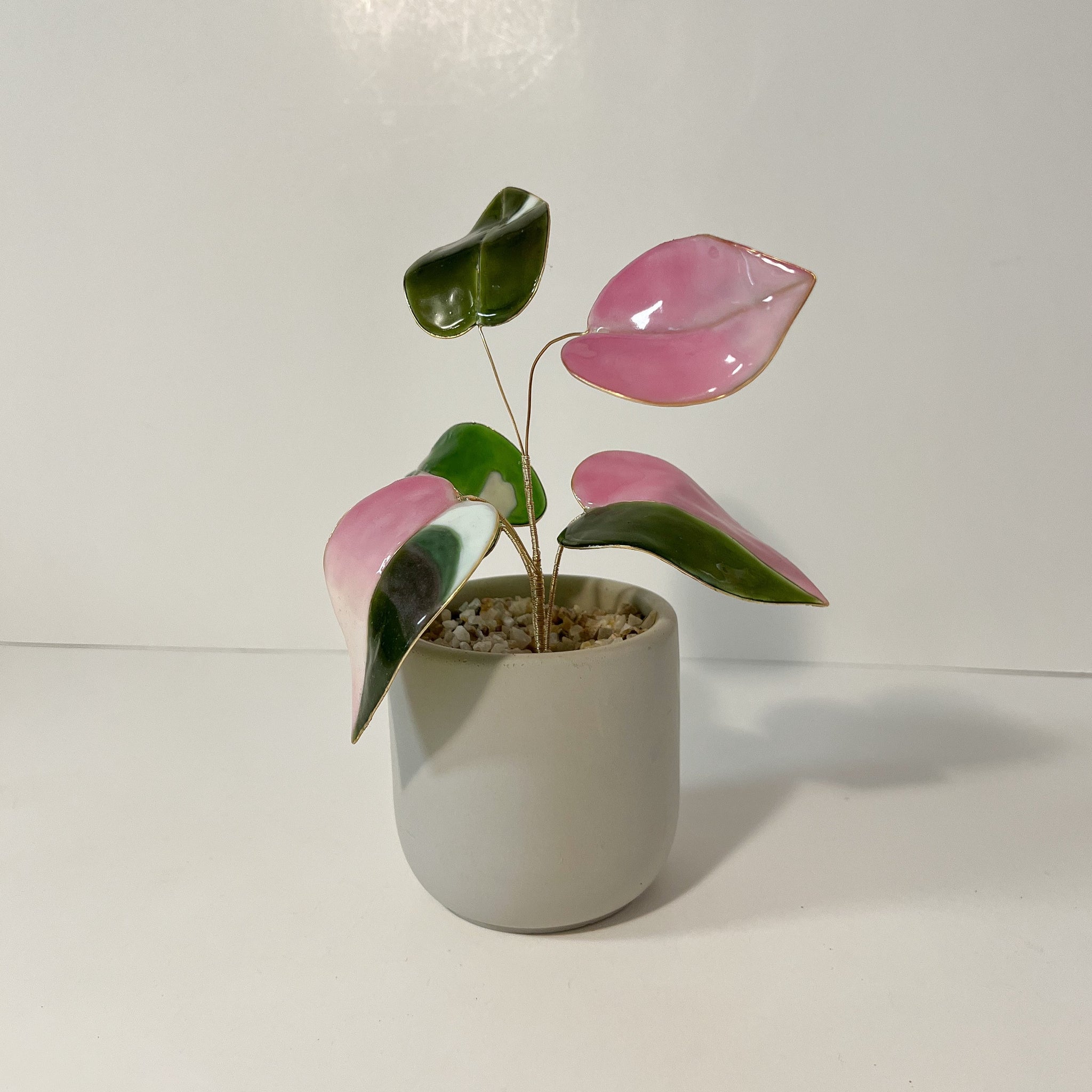 fake philodendron pink princess Pink Princess Philodendron Houseplant Set (uv reactive)