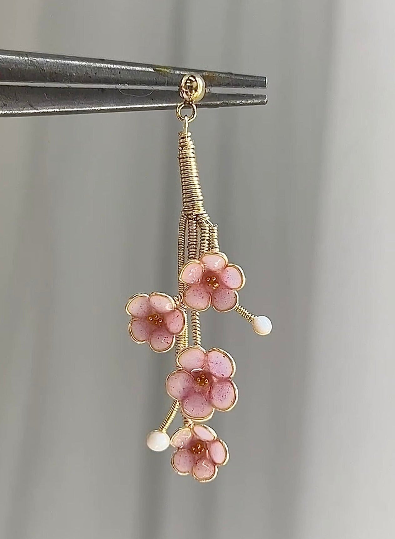 Preorder | Color-Changing Cherry Blossom Earrings