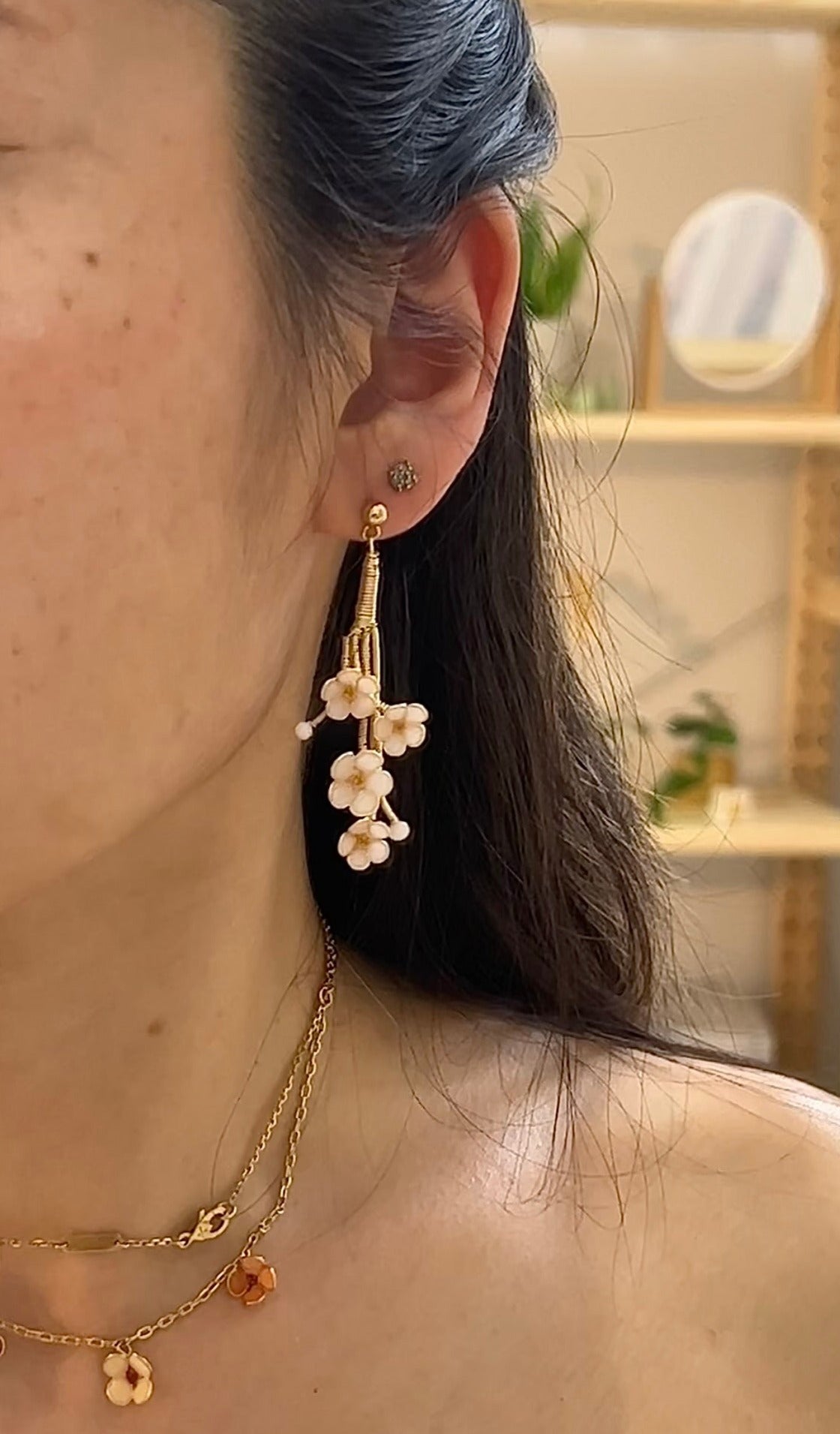 Preorder | Color-Changing Cherry Blossom Earrings