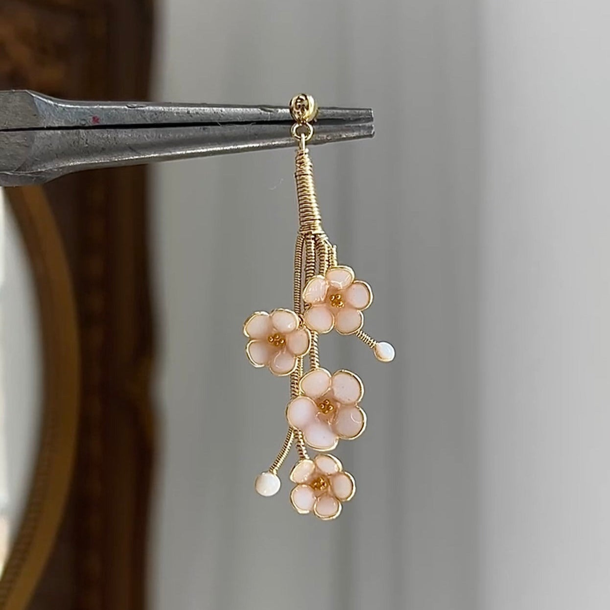 Preorder | Color-Changing Cherry Blossom Earrings